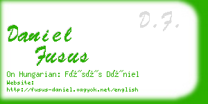 daniel fusus business card